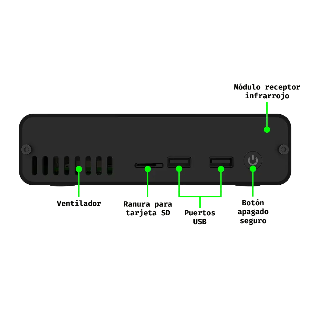 DeskPi Pro V3.0 - Carcasa Aluminio para Raspberry Pi 4 - miniatura 5