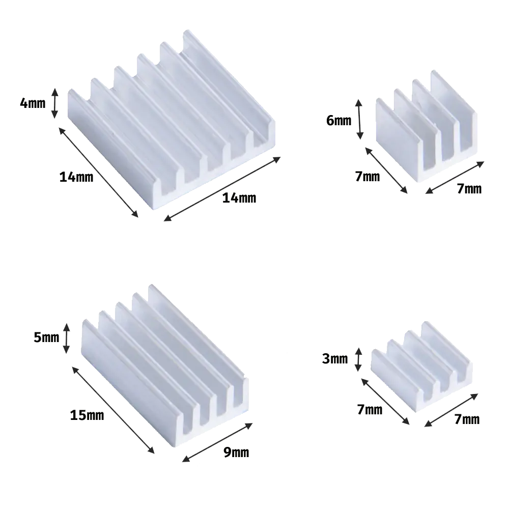 Disipadores de Aluminio para Raspberry Pi 4B - miniatura 3