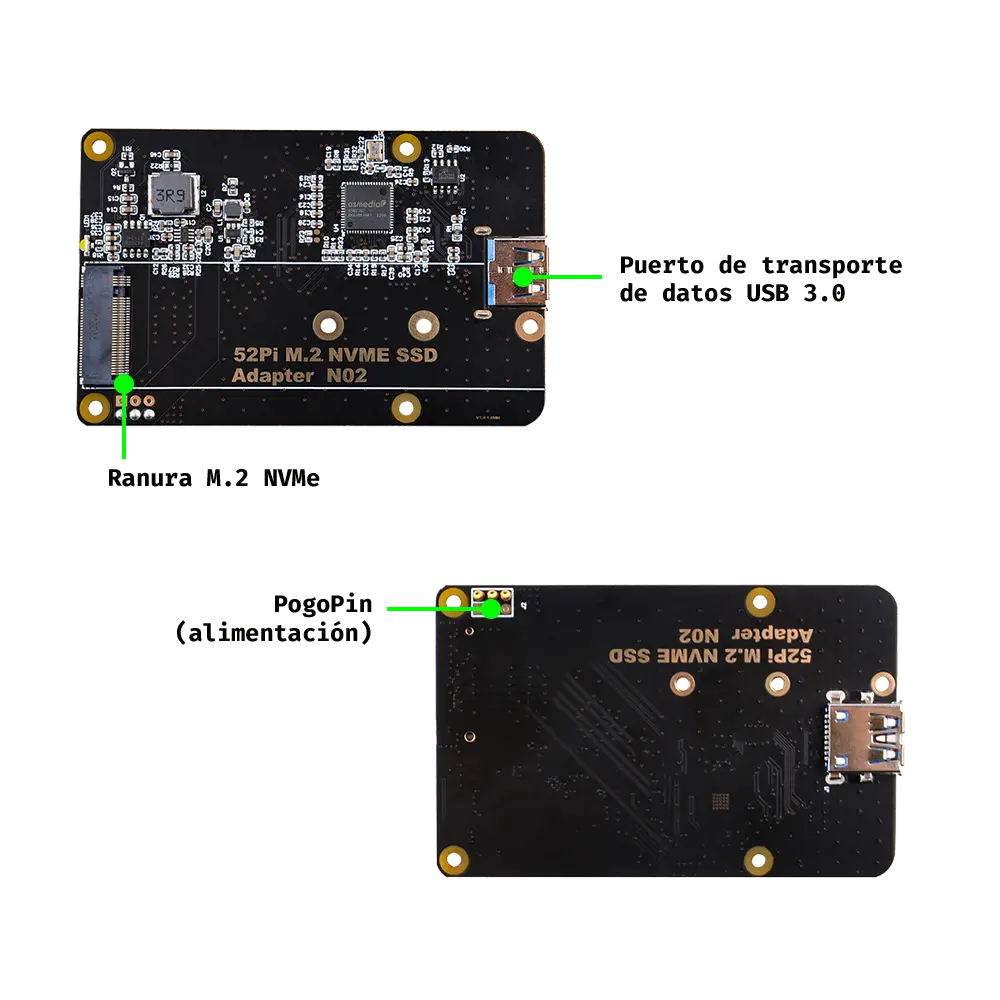 Placa de Expansión M.2 NVMe SSD para Raspberry Pi 4 - miniatura 5
