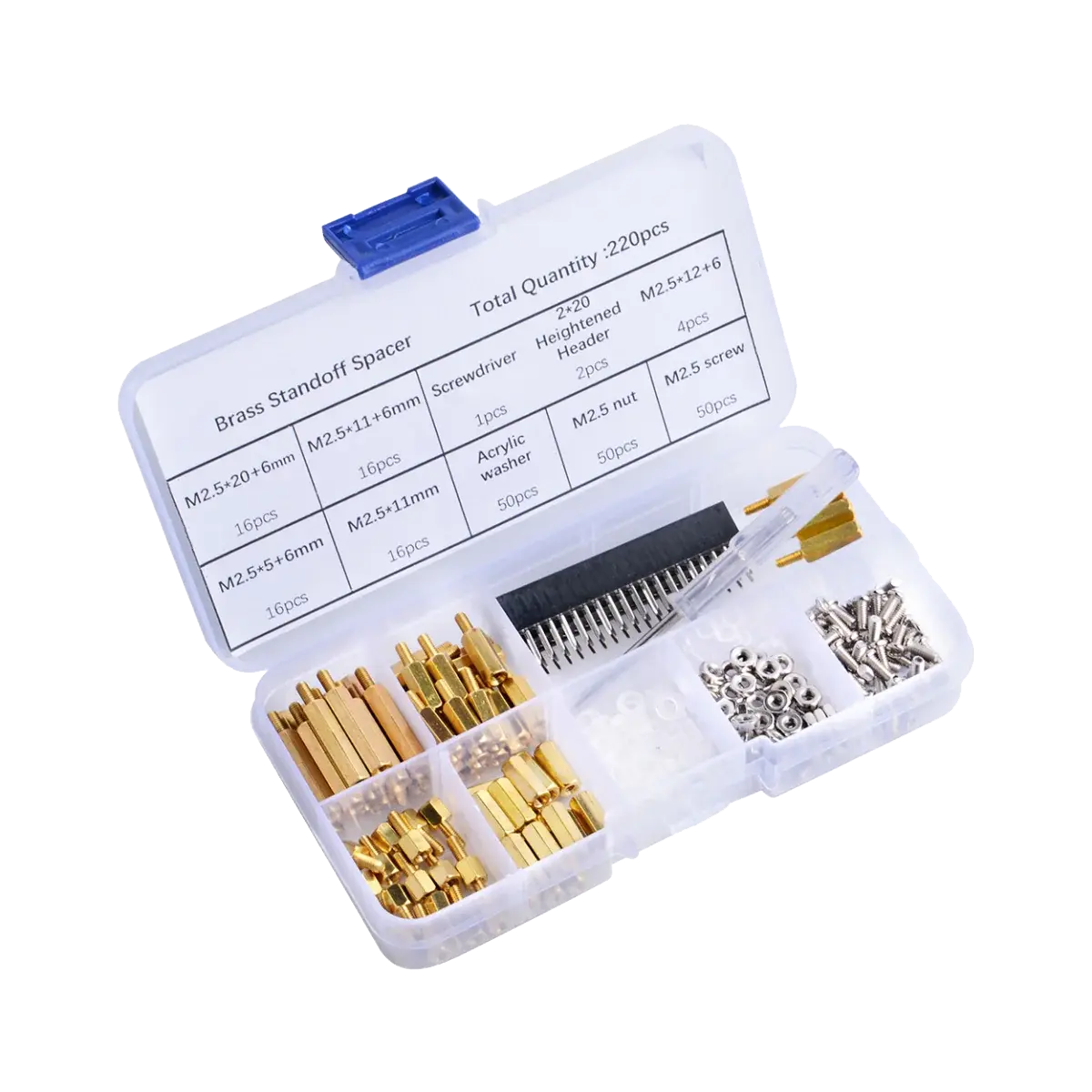 Kit de Tornillos y Separadores M2.5 para Raspberry Pi