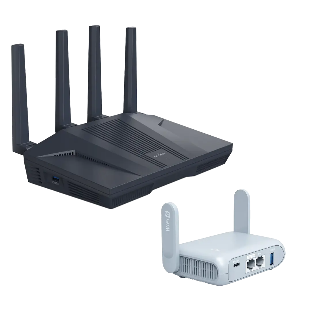 Combo Routers GL.iNet: Flint 2 + Beryl AX