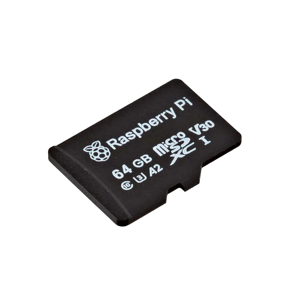 Tarjeta microSD oficial Raspberry Pi 64GB - imagen promocional